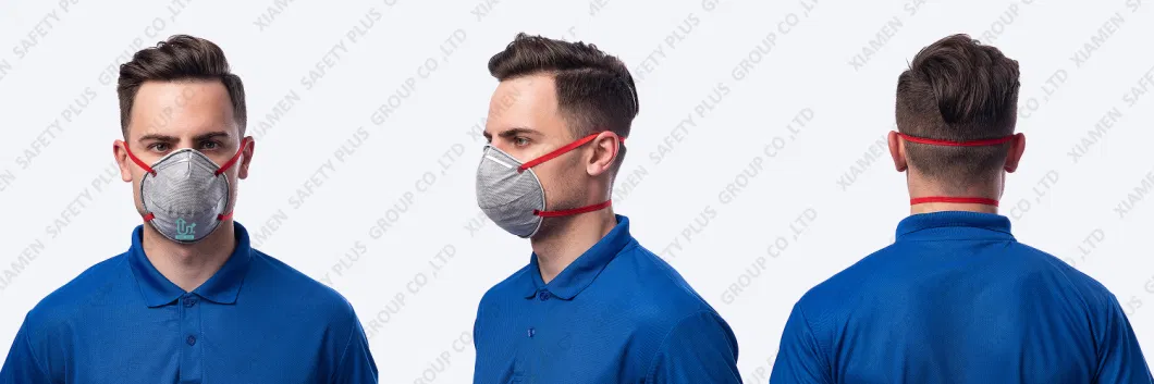 4-Layer Cup-Shaped Disposable Non-Woven with Active Carbon Dust-Proof Respirator Safety Mask